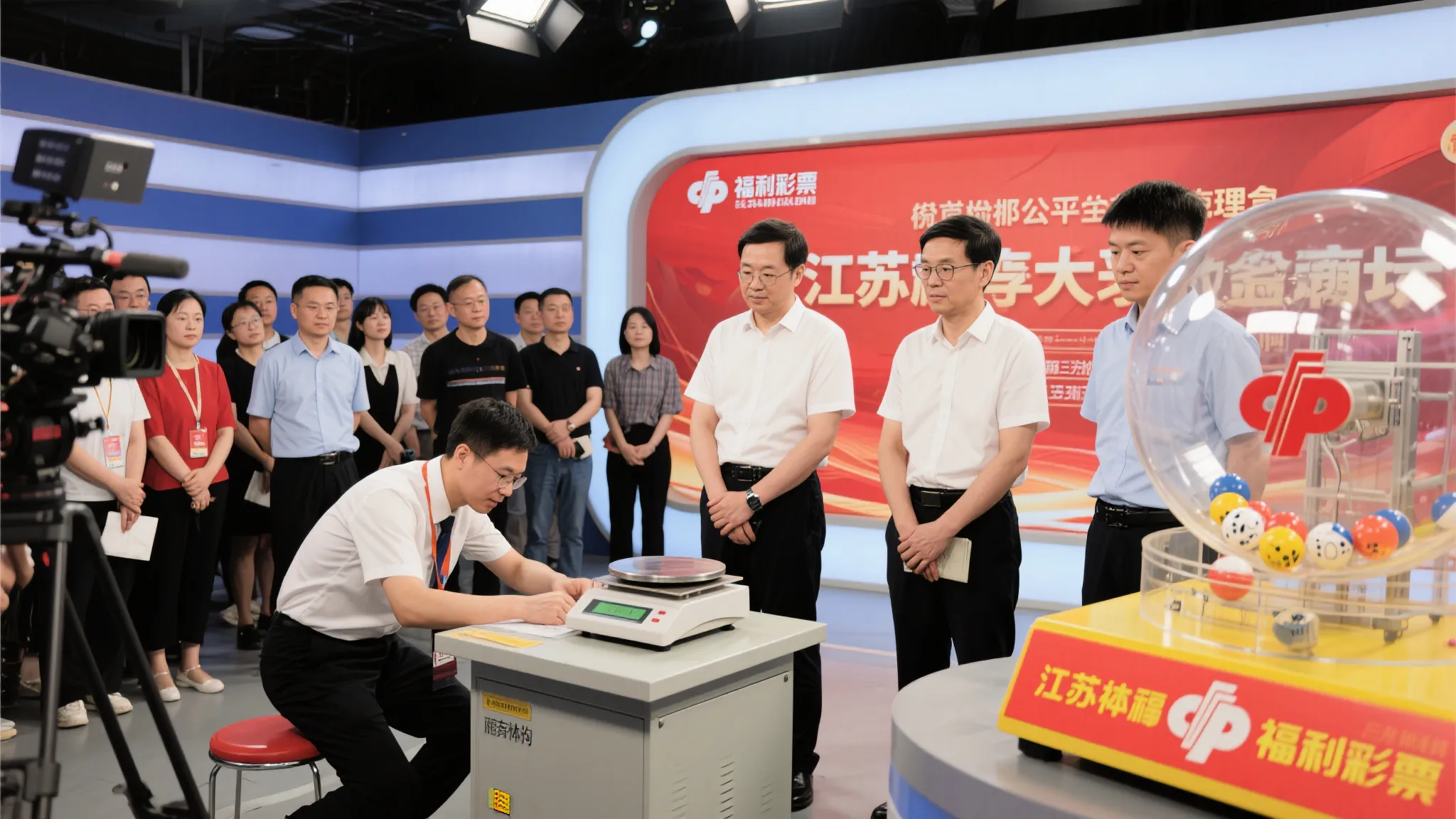 江苏福彩观摩团探访双色球直播现场：体验透明开奖，彰显公平诚信